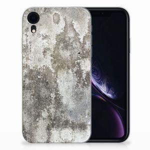 Apple iPhone Xr TPU Siliconen Hoesje Beton Print