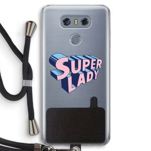 Superlady: LG G6 Transparant Hoesje met koord