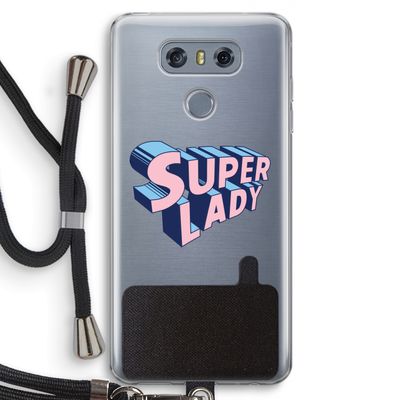 Superlady: LG G6 Transparant Hoesje met koord