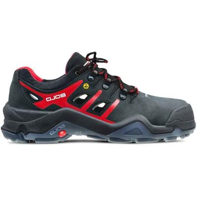 HKS Werkschoen Tiger 4 VTP Laag S1P ESD | Zwart/Rood | Maat 43 - 00.162.099.43