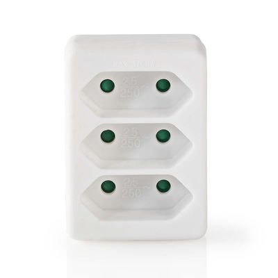 Nedis Stopcontact-Splitter | 2.5 A | 1700 W | Wit | 1 stuks - PSSPL300C1WT - PSSPL300C1WT