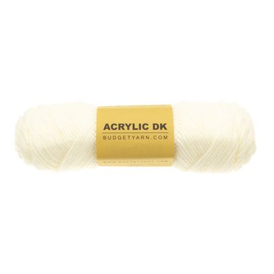 Budget Yarn Acrylic DK 001 White