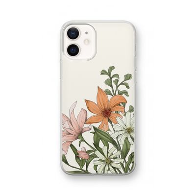 Floral bouquet: iPhone 12 Transparant Hoesje