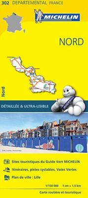 Wegenkaart - landkaart 302 Frankrijk Noord - Nord | Michelin