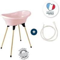 THERMOBABY TUB KIT VASCO Poederroze: bad + pootjes + afvoerslang
