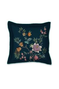 Pip Studio Pip Studio Il Paradiso Vierkant Sierkussen Donkerblauw 45x45 cm