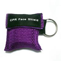 CPR Emergency face Shield masker sleutel ring ademhaling masker (paars) CPR Emergency face Shield masker sleutel ring ademhaling masker (paars)