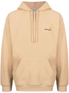 Carhartt WIP hoodie American Script en coton - Marron