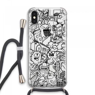 Vexx Black City : iPhone XS Max Transparant Hoesje met koord
