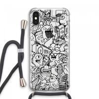 Vexx Black City : iPhone XS Max Transparant Hoesje met koord