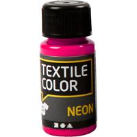 Creativ Company Textile color dekkende textielverf - neon roze, 50ml