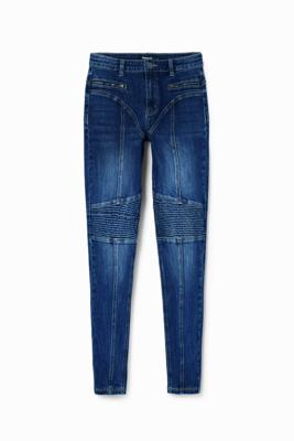 Slim fit biker jeans - BLUE - 38