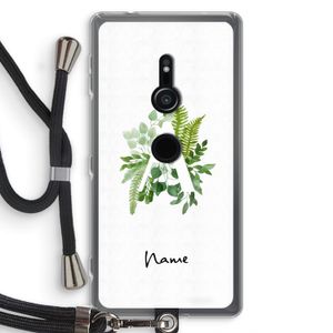 Green Brush: Sony Xperia XZ2 Transparant Hoesje met koord