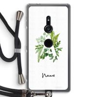 Green Brush: Sony Xperia XZ2 Transparant Hoesje met koord