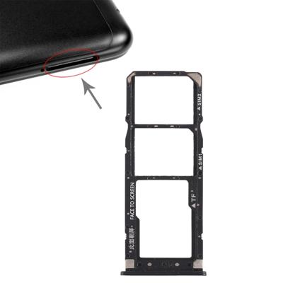 2 x SIM kaarthouder + Micro SD Card lade voor Xiaomi Redmi 6 Pro(Black)