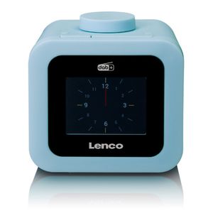 DAB+/FM Wekkerradio met een kleuren display Lenco Blauw