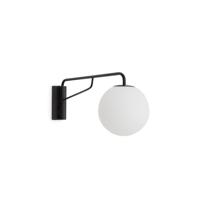 Kave Home Wandlamp 'Eilo' Glas en metaal, kleur Zwart