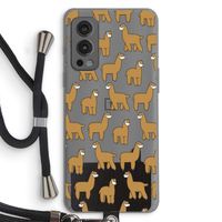 Alpacas: OnePlus Nord 2 5G Transparant Hoesje met koord