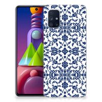 Samsung Galaxy M51 TPU Case Flower Blue