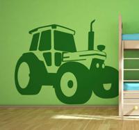 Silhouette tractor boerderij sticker - thumbnail