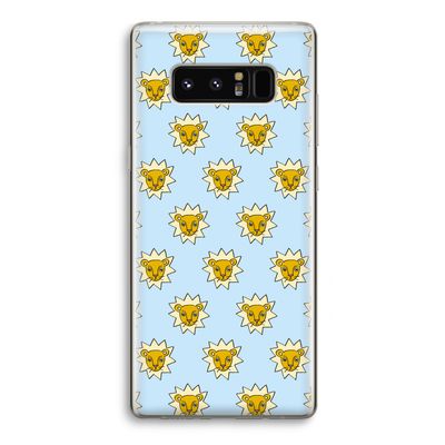 Leeuwenkoppen: Samsung Galaxy Note 8 Transparant Hoesje