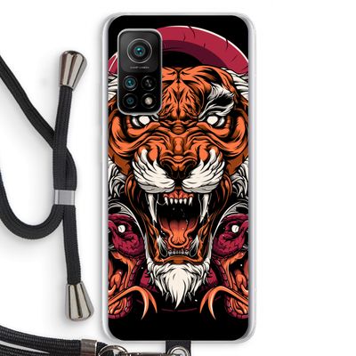 Tiger and Rattlesnakes: Xiaomi Mi 10T 5G Transparant Hoesje met koord