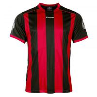 Stanno 410003 Brighton Shirt k.m. - Red-Black - XL - thumbnail