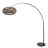 Steinhauer Rotan booglampSparkled zwart - 7508ZW