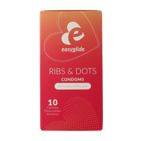 Easyglide Condooms ribs en dots 10 Stuks