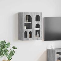 Hangkast met plank Grijs Sonoma 59 x 20 x 71.5 cm Bewerkt hout