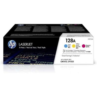 HP 128A origineel 3-tonerpakket (CF371AM) voor HP Color LaserJet Pro CM1415, CP1521 / CP1522 / CP1523 / CP1525 / CP1526 / CP1527 / CP1528