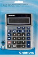 Grundig Calculator met dubbele voeding, 12 cijfers - thumbnail