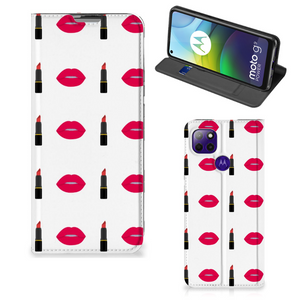 Motorola Moto G9 Power Hoesje met Magneet Lipstick Kiss