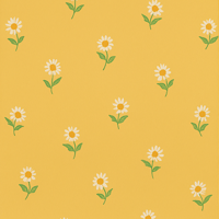 Madeliefjeskwekerij uit de jaren 40 vintage behang