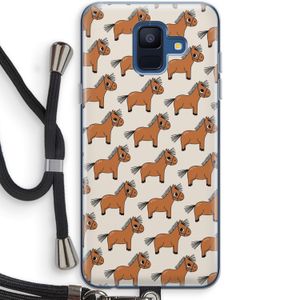 Pony: Samsung Galaxy A6 (2018) Transparant Hoesje met koord