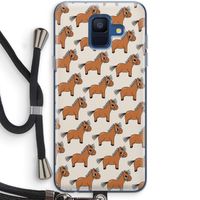 Pony: Samsung Galaxy A6 (2018) Transparant Hoesje met koord