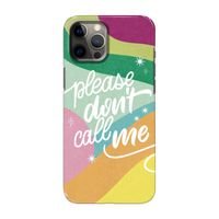 Don't call: Volledig geprint iPhone 12 Pro Max Hoesje
