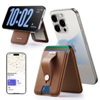 Geo Magnetic Wallet Stand (Grip) - Caramel Brown