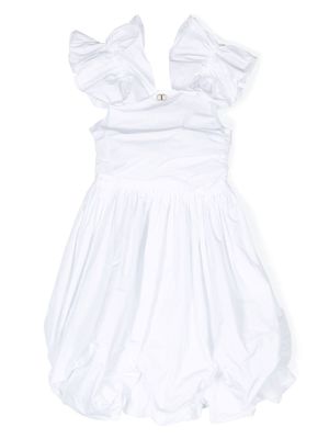 TWINSET Kids robe à design sans manches - Blanc