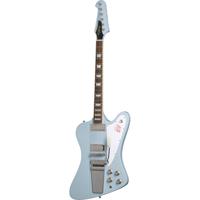 Epiphone 1963 Firebird V Maestro Vibrola Frost Blue elektrische gitaar met hard case
