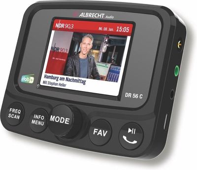 AlbrechtDR 56 C Car audio Zwart