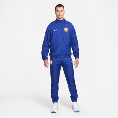 Nederland Trainingspak Dri-FIT Strike Woven WK 2022 - Navy/Wit