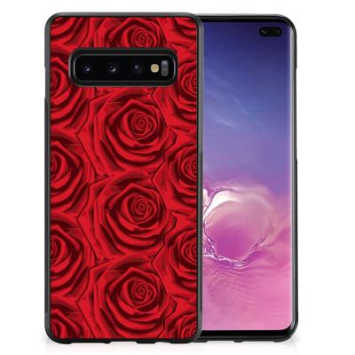 Samsung Galaxy S10+ Skin Case Red Roses