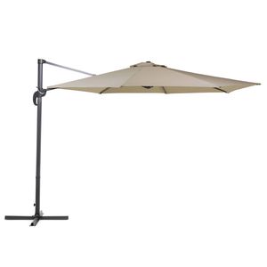 Beliani SAVONA - Cantilever parasol-Beige-Polyester