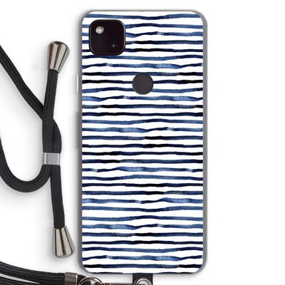 Verrassende lijnen: Pixel 4a 5G Transparant Hoesje met koord
