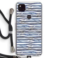 Verrassende lijnen: Pixel 4a 5G Transparant Hoesje met koord