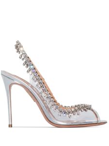 Aquazzura sandales Temptation 105 - Argent