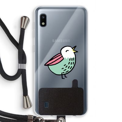 Birdy: Samsung Galaxy A10 Transparant Hoesje met koord