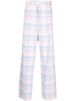 Thom Browne pantalon ample à carreaux - Rose - thumbnail