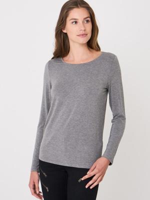 Basic dames top met lange mouw